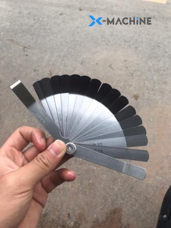 Căn lá đầu gấp loại mỏng dải đo 0.05 - 1mm