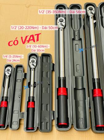 Cần siết lực 3/8’: dải lực 10-60Nm