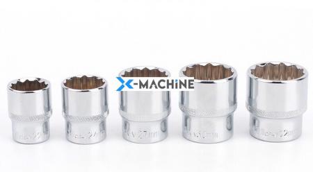 Bộ khẩu tuýp bông 1/2 loại ngắn-19 chi tiết